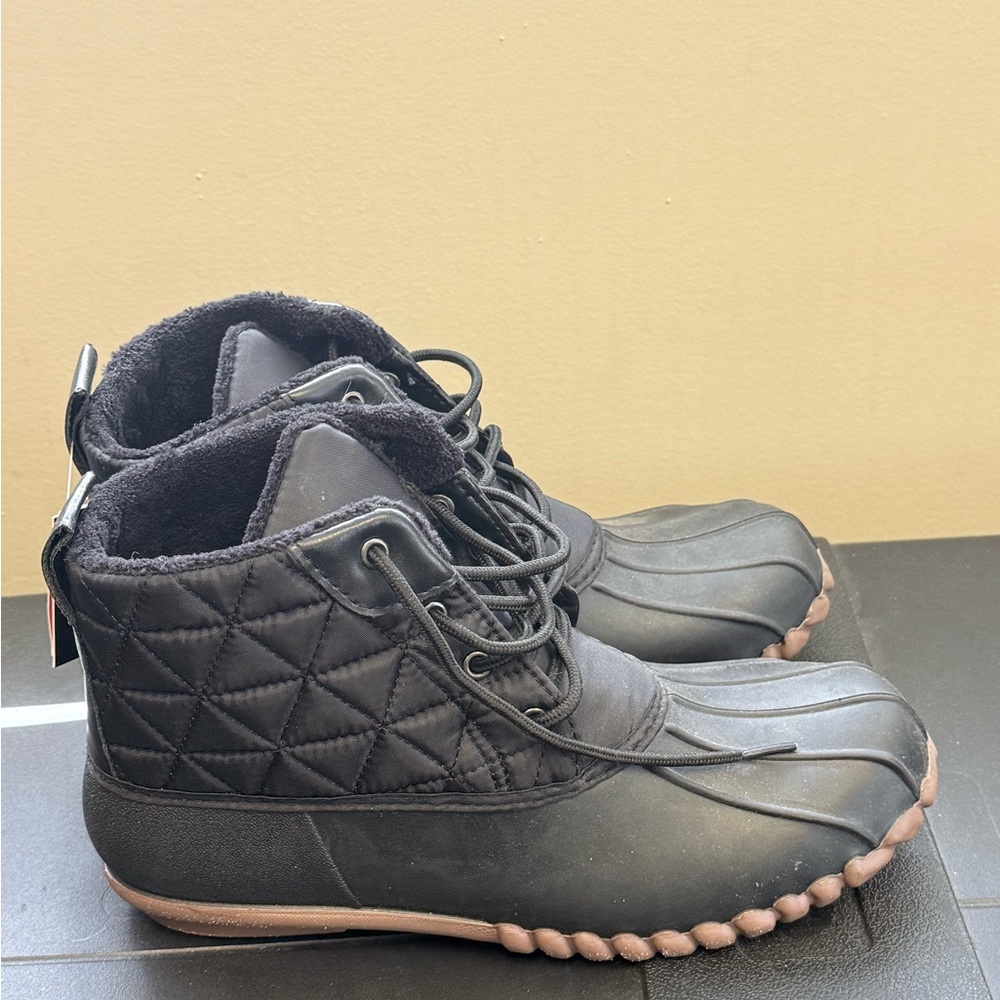 Henry Ferrera Black Quilted Boots